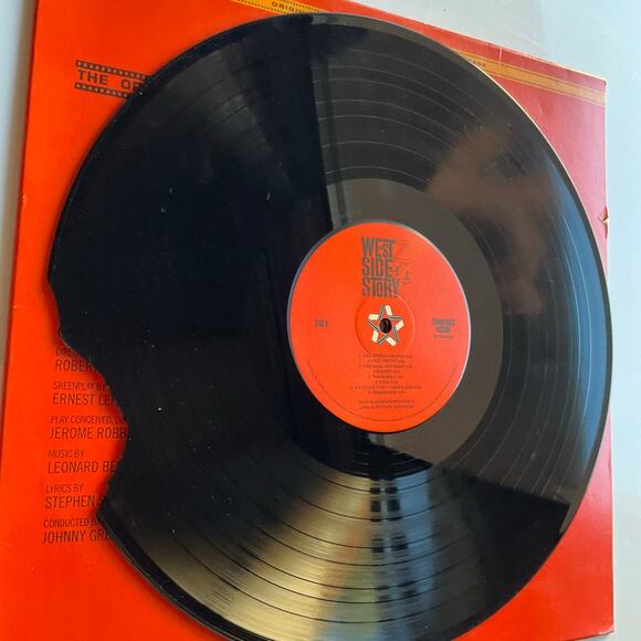 Leonard Bernstein West Side, Vinyl cracked, for parts only! - Picture 7 of 8